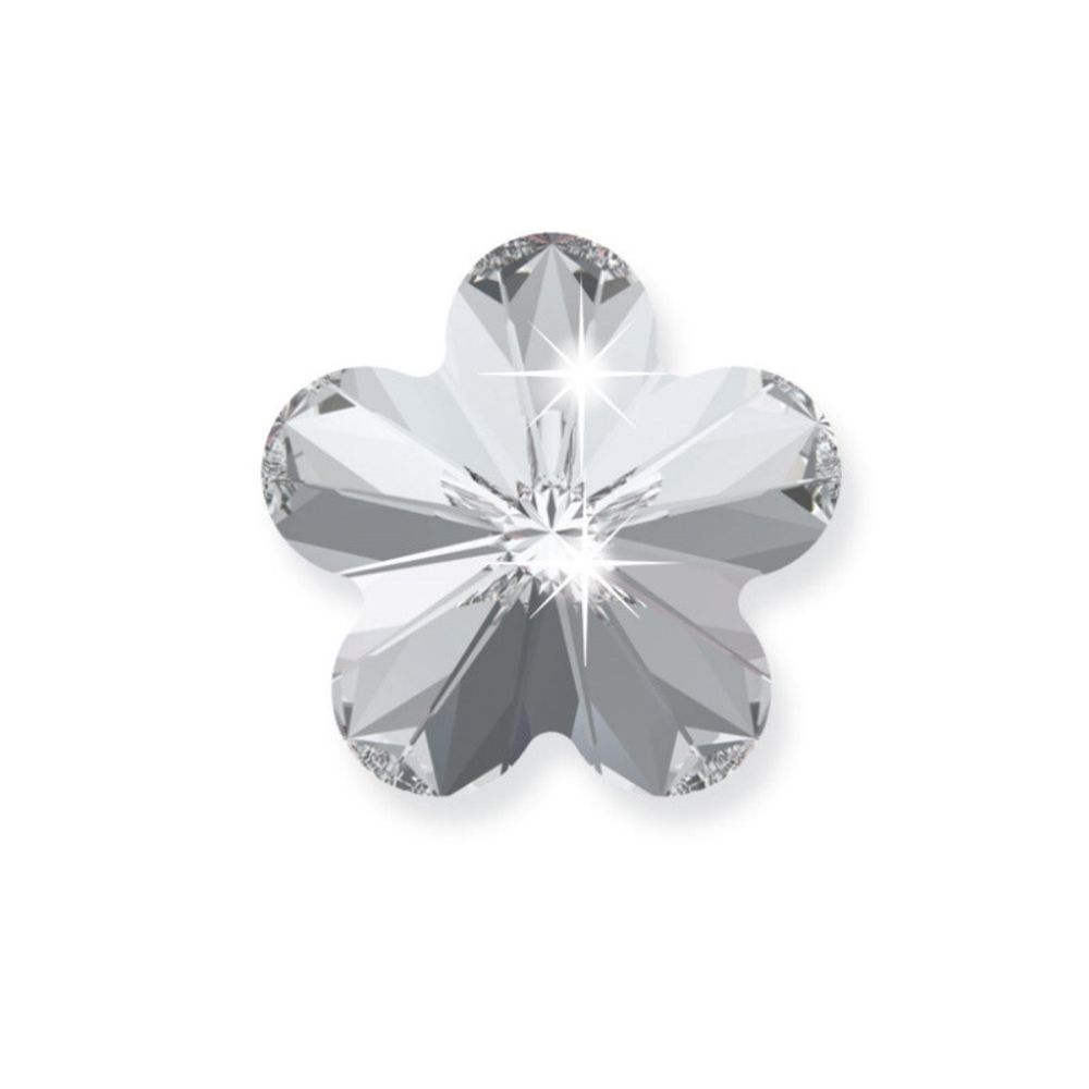 Серьги из медицинской стали Crystal Flower Swarovsky Biojoux BJT963