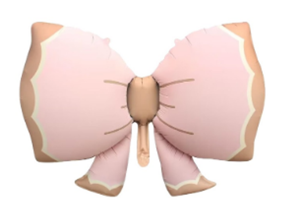 К Фигура бант розовый сатин 80 см.