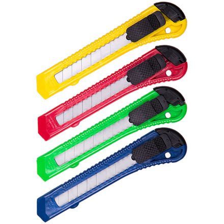 Нож канцелярский 18мм, Спейс, ассорти, 1шт