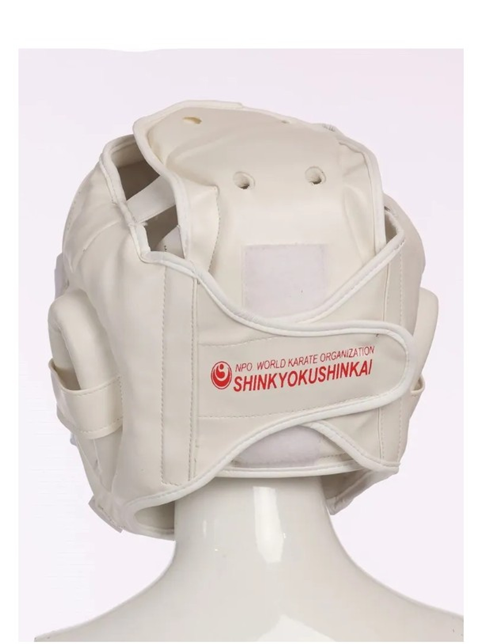 Шлем с металлической решеткой (каратэ, киокушинкай)  белый