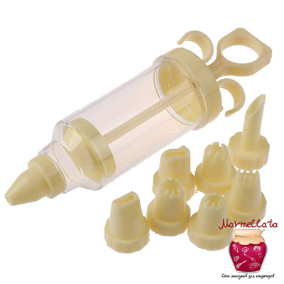 Шприц кондитерский "Сластена", 17*5*5 см, 8 насадок