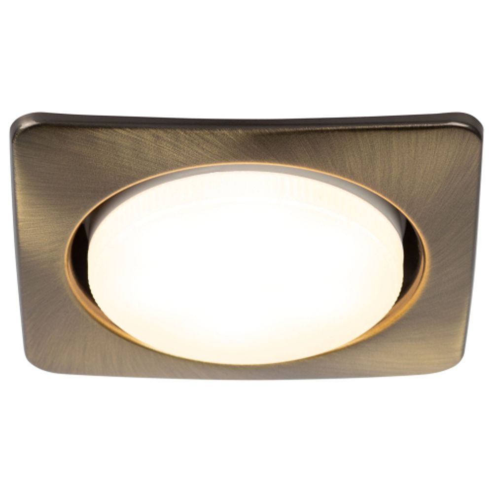 KL71 SB /1 (к) Светильник ЭРА под лампу Gx53 квадр.,220V, 13W, бронза | Встраиваемые светильники Для ламп GX53