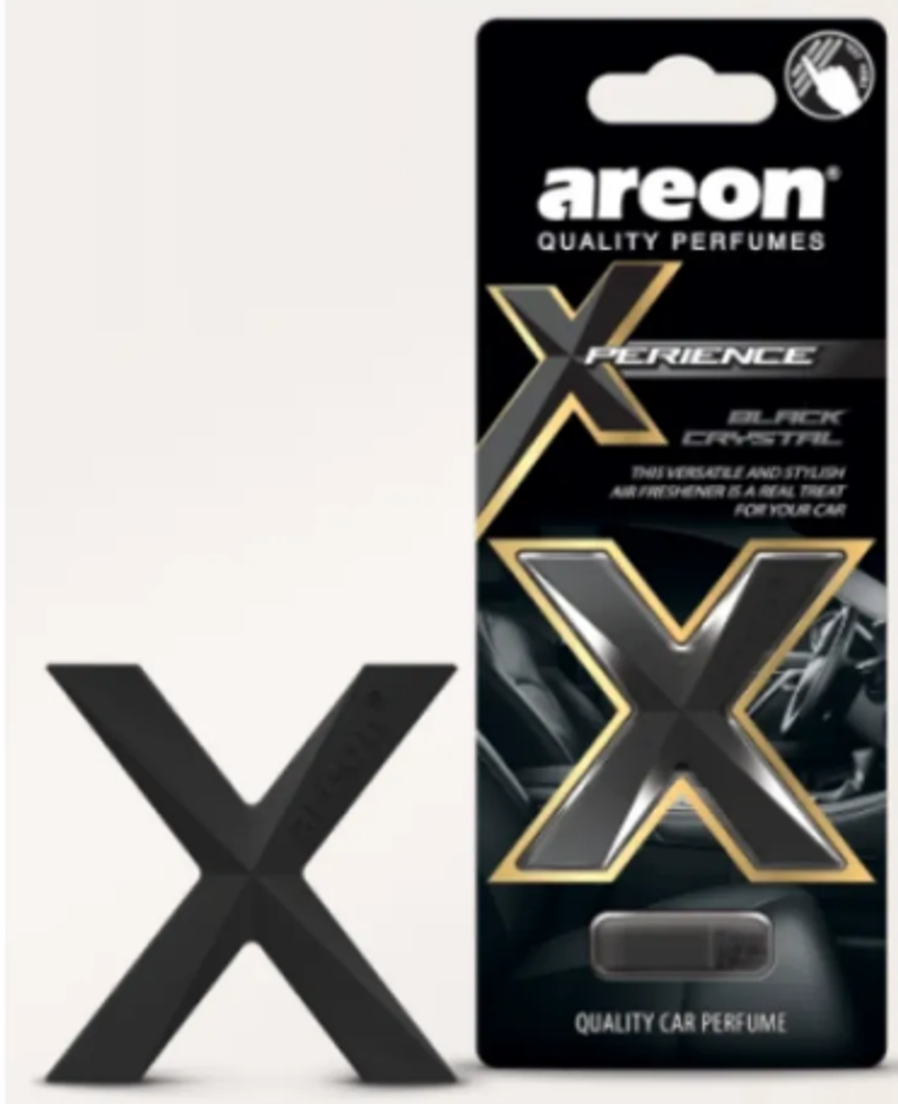 Ароматизатор на обдув AREON  XPERIENCE (Black Crystal/черный кристал)