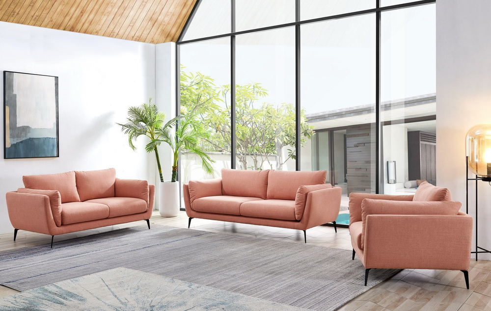 Диван 3-х местный Amsterdam 5176 Коралловый (CORAL)