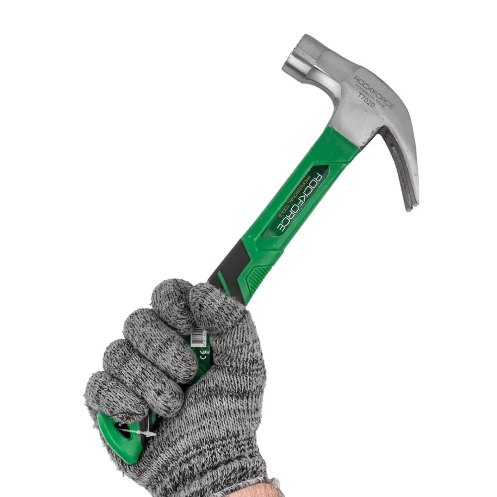Молоток-гвоздодер с магнитным держателем гвоздя 560гр. RockForce RF-T7020