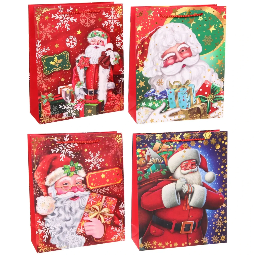 Пакет подарочный «Сказочный Дедушка» 26*32*10 см, микс