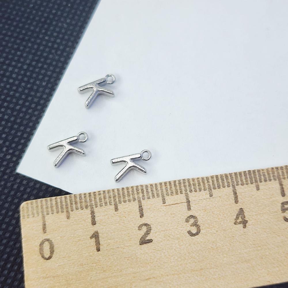 Буква "K", сталь, 9мм, литера, алфавит