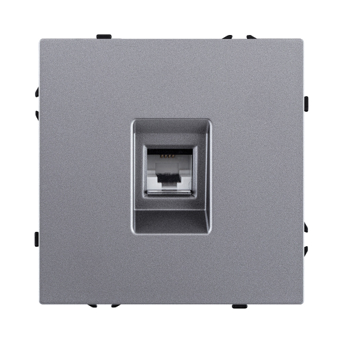 Розетка телефонная RJ11, серый Kollinger Eclipse EC-019GY