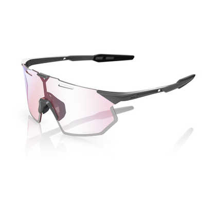 Спортивные очки 100% HYPERCRAFT SQ Gloss Light Grey - Rose Gold Mirror Photochromic Lens