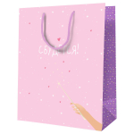 Пакет подарочный 11*14*6,5см "Сбудется" (MESHU)