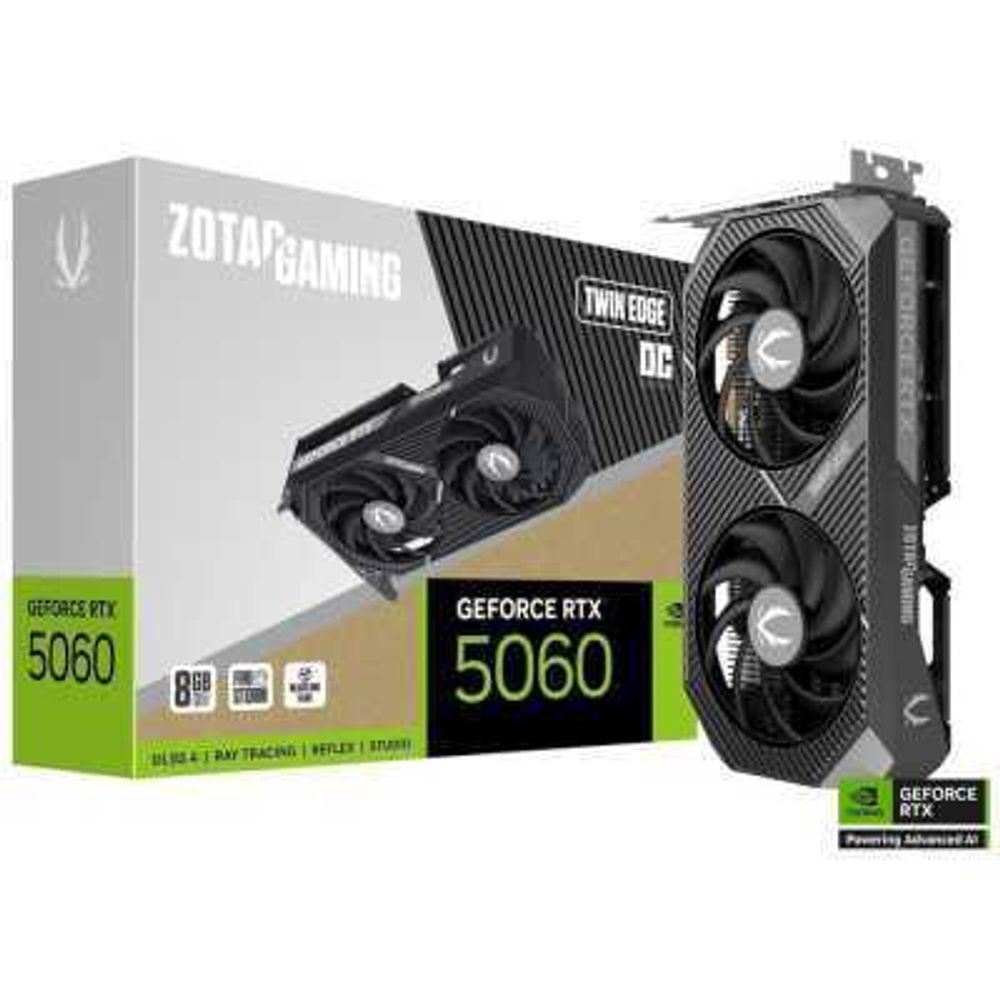 Видеокарта Zotac nVidia GeForce RTX 5060 Twin Edge OC 8Gb ZT-B50600H-10M
