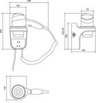 Фен настенный 2200 W ABS HOTEL LINE 02012.W белый