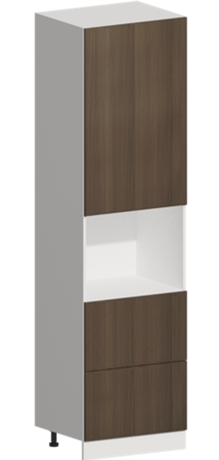 Кухня Модуль ШП2Я 600 Графит / Дуб французский