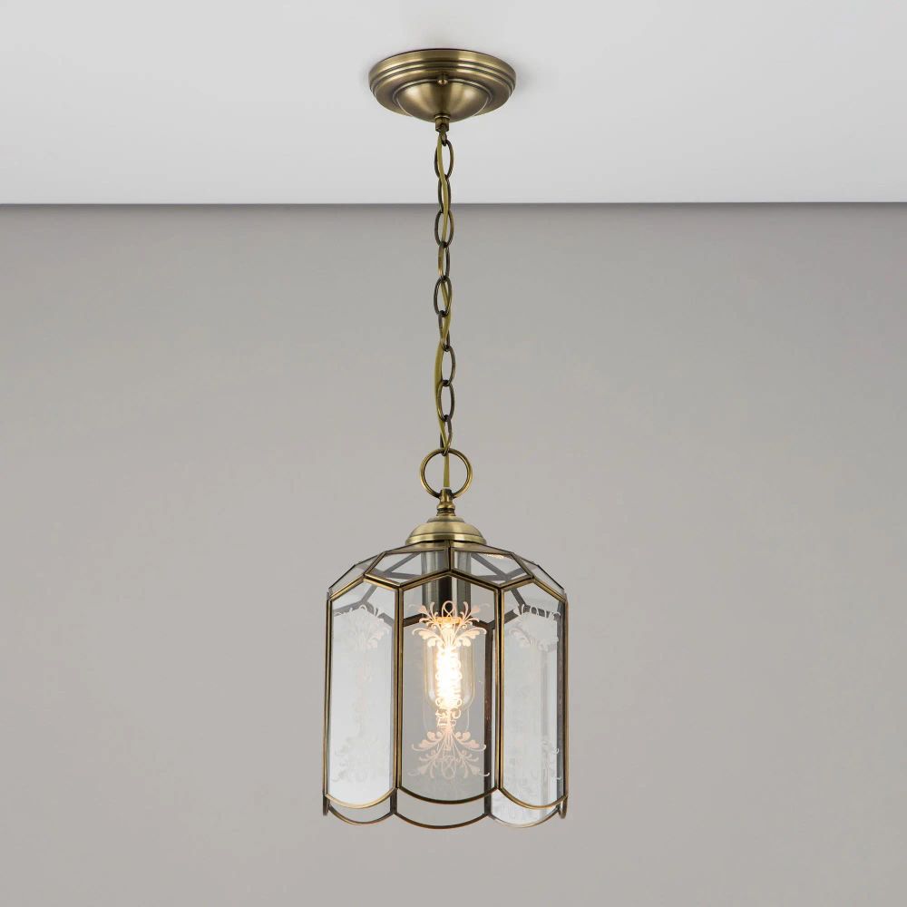 Citilux Витра-2 CL442210 Подвесной светильник витражный Бронза