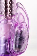 Ротационный вибратор с клиторальным стимулятором A-Toys High-Tech fantasy (8 режимов вибрации, 4 ротации) (Цвет: фиолетовый)