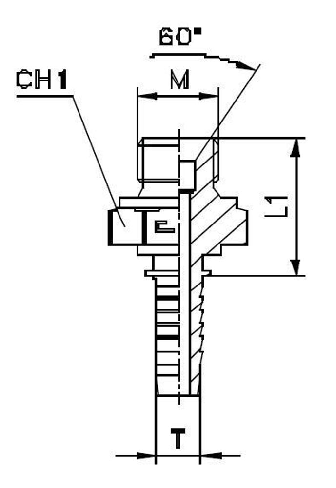 Фитинг DN 12 DKM (Ш) 22x1.5