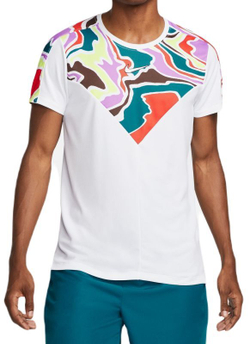 Мужская теннисная футболка Nike Court Dri-Fit Slam Tennis Top - white/white