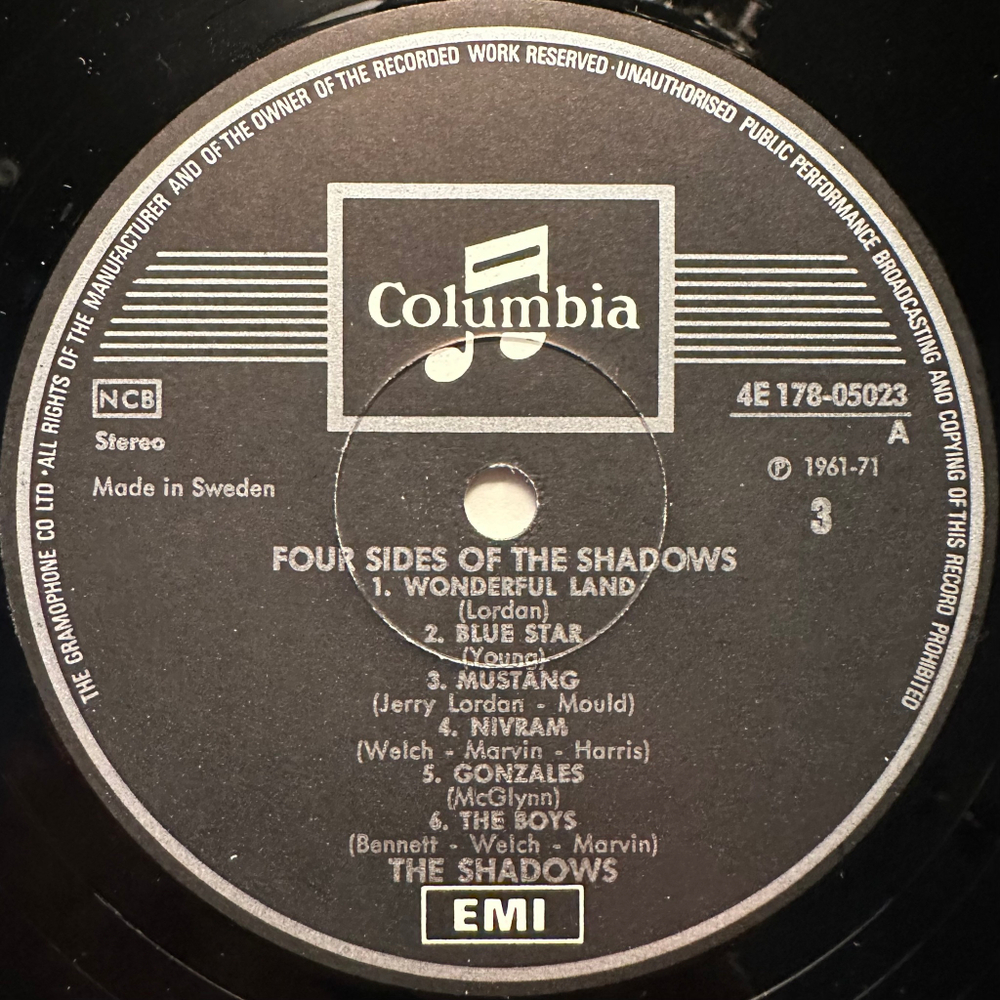 The Shadows - Four Sides Of The Shadows 2LP (Швеция 1972г.)