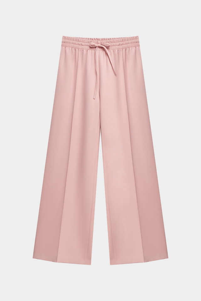 Брюки на кулиске из костюмной ткани