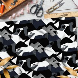 Ткань таффета геометрические фигуры