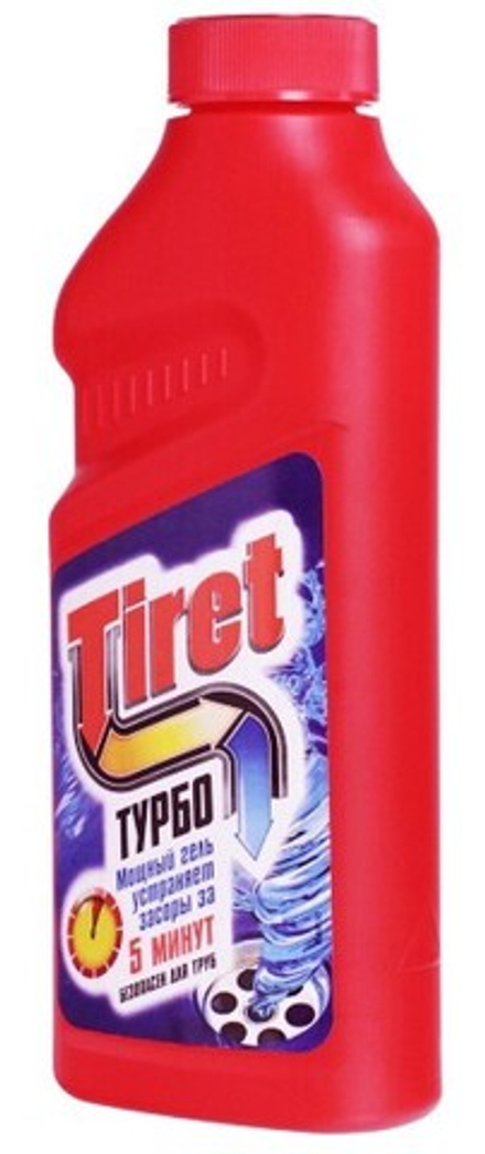 Tiret Гель д/чистки труб ТУРБО 500 мл. кр. *6*12* / 192 / 1152 (900)