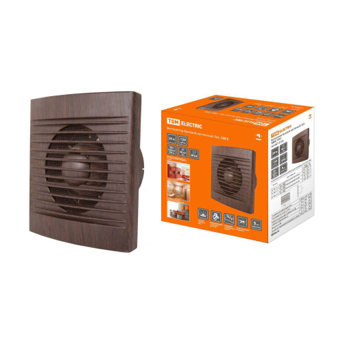 TDM Вентилятор бытовой настенный, 120 С "ЭКО" бук SQ1807-0104