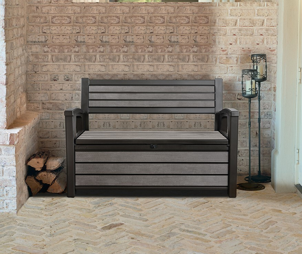 Скамья - сундук Хадсон (Hudson storage bench) 227 л. антрацит 1