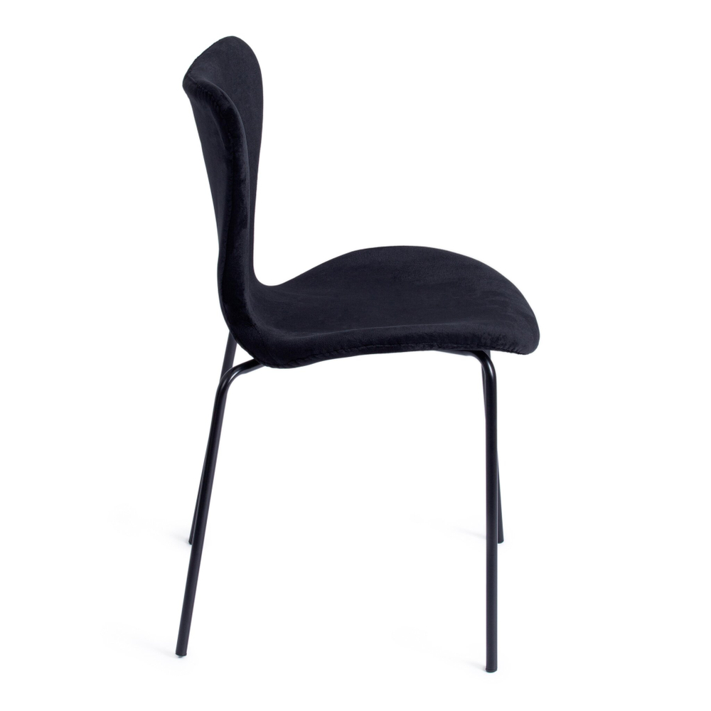 Стул Jacobsen SOFT (mod DC 103) / 1 шт. в упаковке металл/флок, 59x45.5x84.5, черный