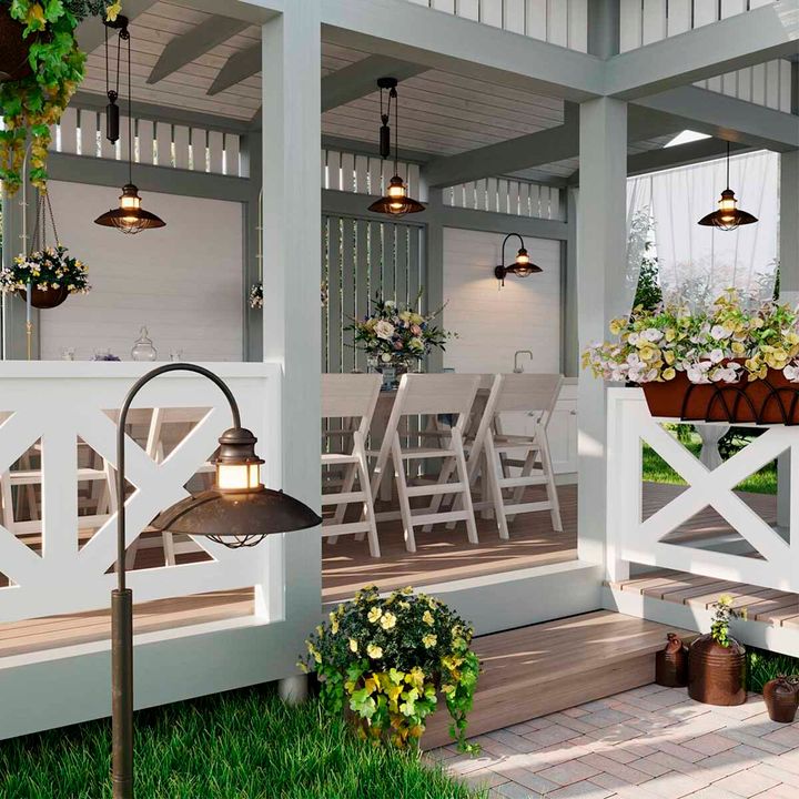 Уличный подвесной светильник Odeon Light Nature Dante 4164/1A