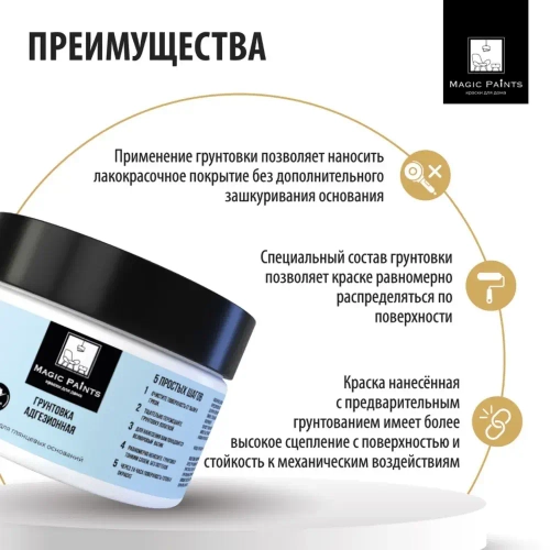 Magic Paints Грунтовка Адгезионная 0.25 л 0.25 кг