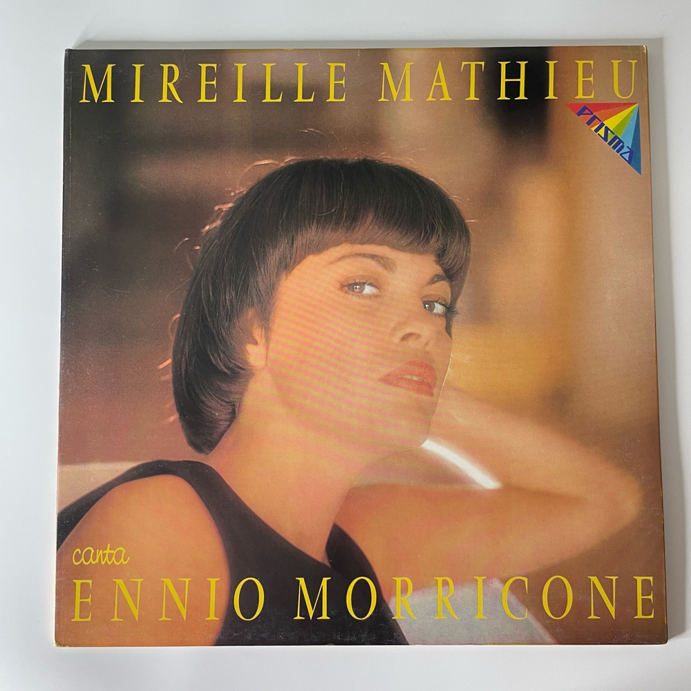 Винтажная виниловая пластинка LP Мирей Матье, Mireille Mathieu Canta Ennio Morricone (Италия 1974)