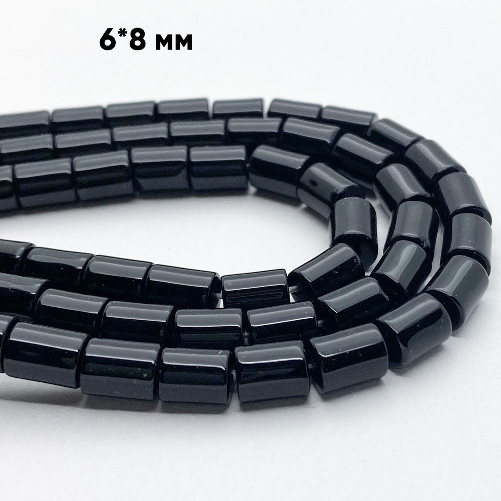 Бусины Халцедон, размер 6*8 мм, цена за 10 шт