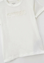 Футболка GUESS Экрю/Термопринт: GUESS (Мальчик)