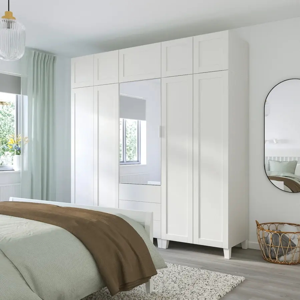 Гардероб - IKEA PLATSA, 57x220x231 см, белый ПЛАТСА ИКЕА