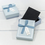 Коробка Ювелирная 9х7х2.7 см Набор 2 шт (Голубой)
