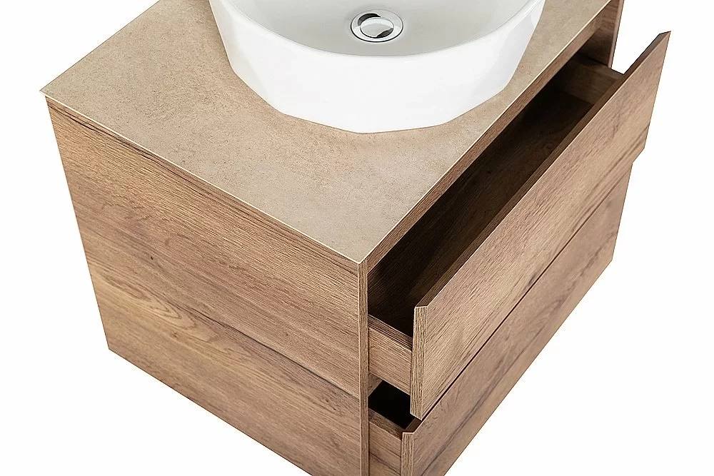 Тумба с раковиной и столешницей BelBagno KRAFT 70 Rovere Tabacco
