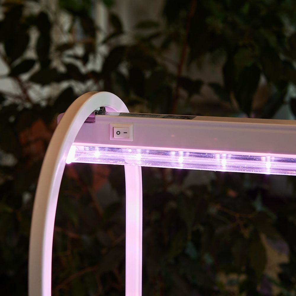 UFP-G34S WHITE 12 Подставка металлическая для светильника ULI-P 570мм. 12 кашпо в-к. белые. TM Uniel