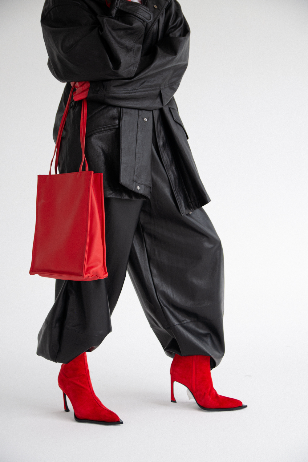 Брюки из экокожи JOUL