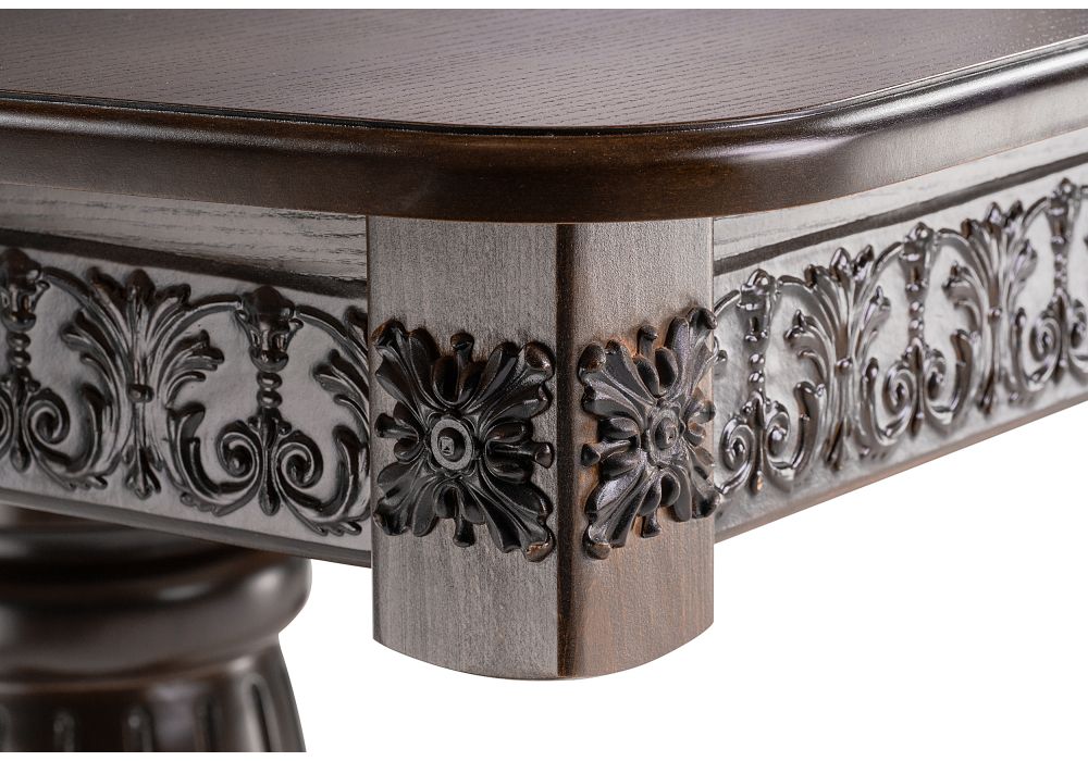 Деревянный стол Морнит 220(320)х110 орех темный / орех