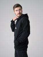 Худи черное Город Горький мужское с нашивкой