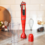 Блендерный набор SA-6248MR 600Вт 2 скорости, DC мотор, венчик, стакан 0,6л, цвет красный