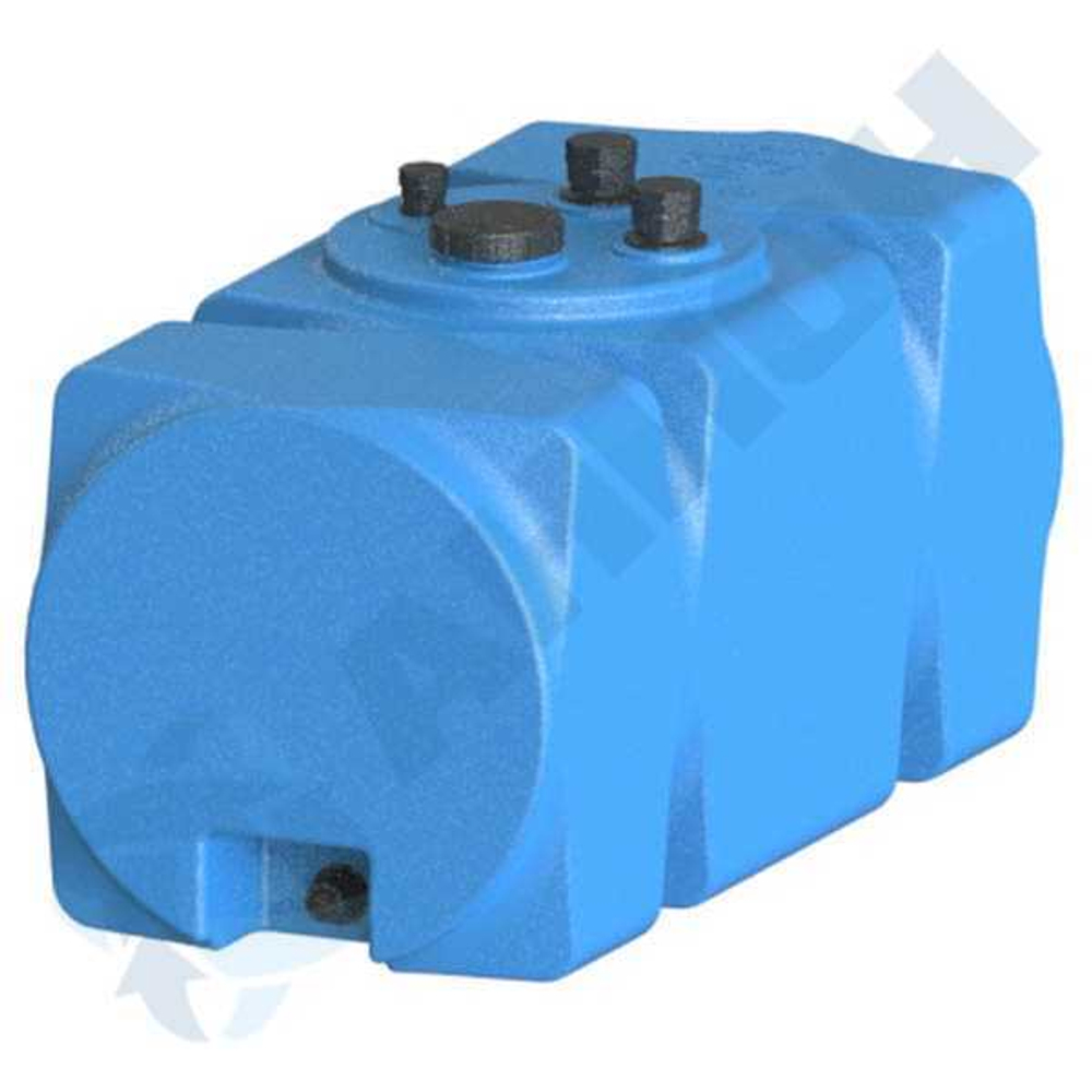 Емкость прямоугольная горизонтальная для дизельного топлива со сливом
 Анион 250 л. горизонтальный (1110x525x610см;синий) - арт.559432