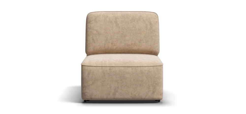 Кинг Модуль спальное место место Велюр Роял шампань