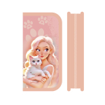 Пенал 1 секц. средний 190/90 "Девушка с котиком 2024" (Пчелка)