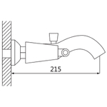 Смеситель для ванны Oute T74 T7402