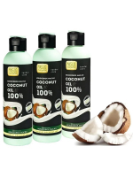Maslo Maslyanoe промо Кокосовое масло 100%, 3*200 мл