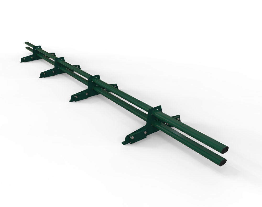 Снегодержатель МеталлПрофиль (труба 40х22) (3м 4оп) RAL6005 зеленый
