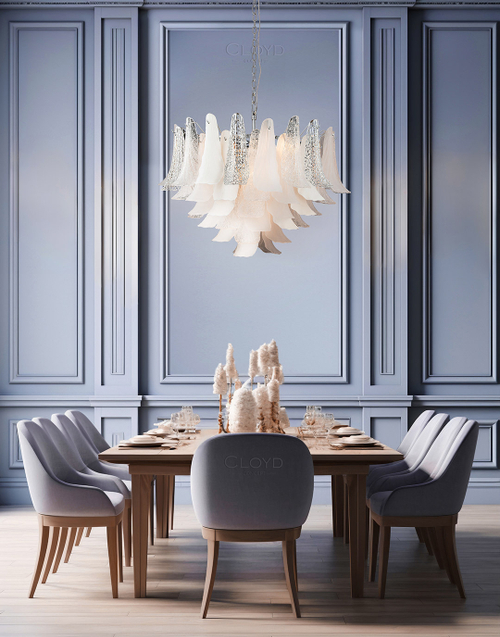 Люстра Cloyd WASABI C16 / Ø84 см - керамика - хром (арт.11450)