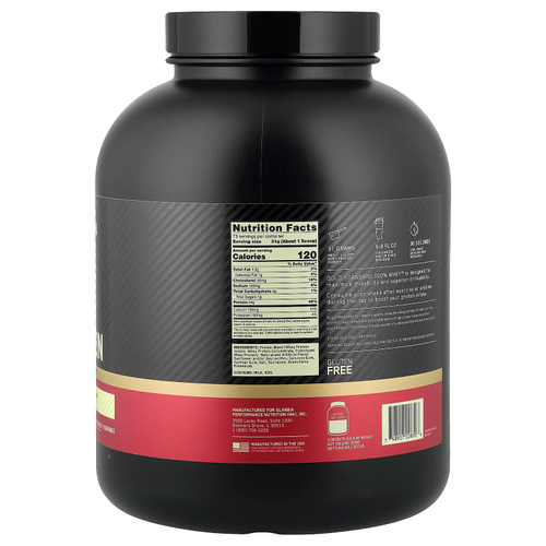 Optimum Nutrition, Gold Standard 100% Whey, сывороточный протеин, со вкусом ванильного мороженого, 2,26 кг (5 фунтов)