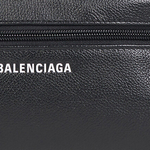 Balenciaga Explorer Grain Calfskin Clutch Toiletry Bag Regular Men"s Black